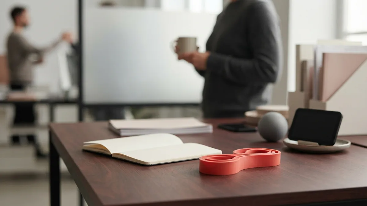Choose a focused affiliate niche Home fitness items grouped on a desk to suggest a focused affiliate niche
