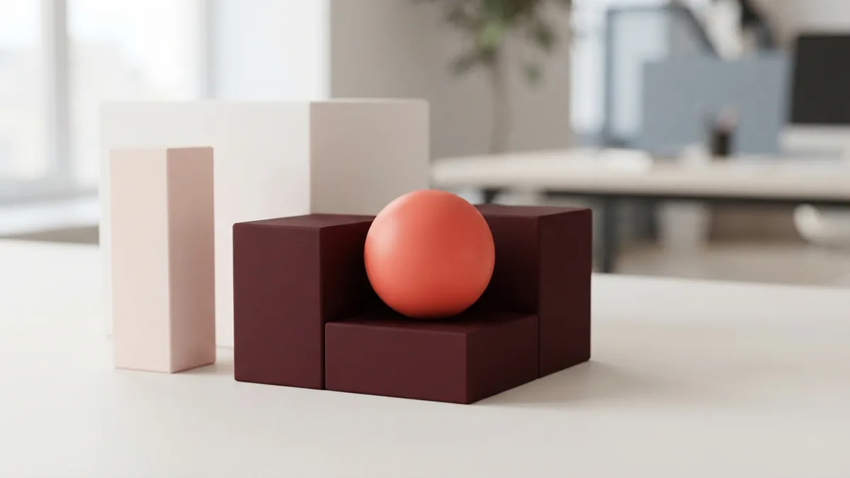 Balanced geometric forms representing margin, customer value, and affiliate costs
